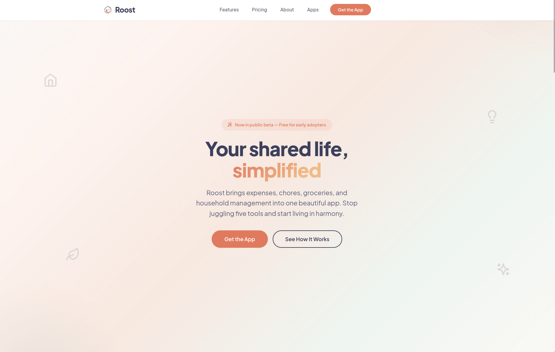 Roost App website — custom web design by Nine By Six
